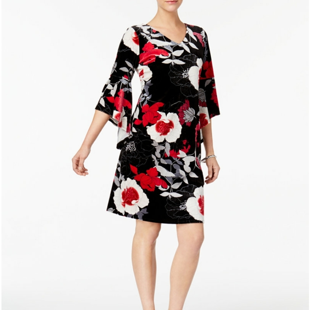 " SALE " NY COLLECTION VELVET DRESS